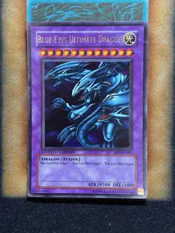 Yugioh Blue-Eyes Ultimate Dragon JMP-EN005 Ultra Rare Limited Edition MP - Image 1