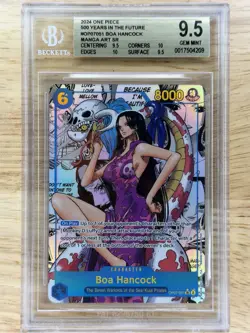 BOA HANCOCK ONE PIECE MANGA ART SR OP07-051SEC GRADED BGS 9.5 GEM MINT - Image 1