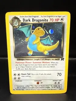 Pokemon Dark Dragonite Holo Rare Card 5/82 Team Rocket Pokemon TCG - Image 2