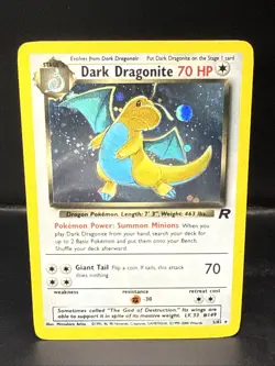 Pokemon Dark Dragonite Holo Rare Card 5/82 Team Rocket Pokemon TCG - Image 3