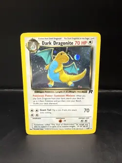 Pokemon Dark Dragonite Holo Rare Card 5/82 Team Rocket Pokemon TCG - Image 4