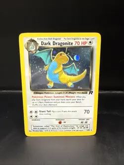 Pokemon Dark Dragonite Holo Rare Card 5/82 Team Rocket Pokemon TCG - Image 5