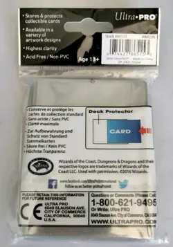 Dungeons & Dragons - Count Strahd von Zarovic Card Ultra Pro Protector Sleeves - Image 2