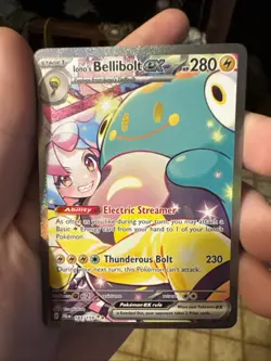 Pokemon TCG Iono's Bellibolt EX Journey Together Ultra Rare Holo Card 183/159 - Image 1