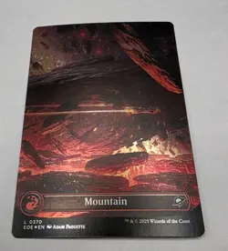Mountain (0370) (Borderless) Edge of Eternities Galaxy Foil Mint Never Played - Image 1