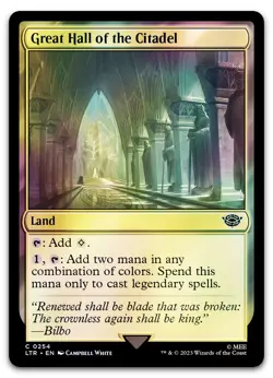 Great Hall of the Citadel #254 (Foil) (NM) Lord of the Rings LTR Magic MTG - Image 1