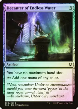 NM Foil Decanter of Endless Water, MTG, Baldur's Gate, Magic the Gathering, 309 - Image 1