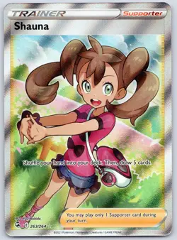 Shauna (Full Art) 263/264 (NM) - SWSH08: Fusion Strike - Ultra Rare Pokemon TCG - Image 1