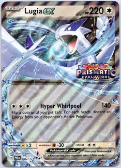 Lugia ex Prismatic Evolution Stamped Oversized/Jumbo 082/131 (NM) Pokemon TCG - Image 1