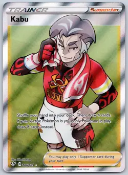 Kabu (Full Art) 186/189 (NM) - SWSH03: Darkness Ablaze - Ultra Rare Pokemon TCG - Image 1