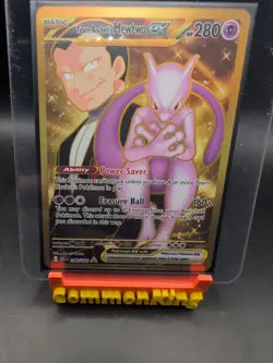 Pokemon Card Mewtwo ex 240/182 SV10 Destined Rivals Hyper Rare Near Mint - Image 1