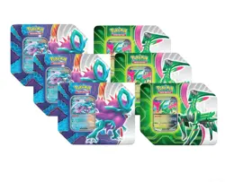 Pokemon TCG Paradox Clash FACTORY SEALED CASE 6 Tin Case - Image 1