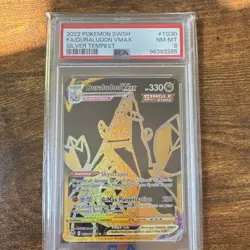 Pokemon Duraludon VMAX TG30 Silver Tempest Secret Rare Full Art Holo PSA 8 - Image 1