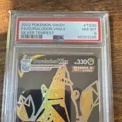 Pokemon Duraludon VMAX TG30 Silver Tempest Secret Rare Full Art Holo PSA 8 - Image 3