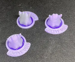 Custom 3D Pokemon TCG Ability Markers DITTO - (3) pcs! ACRYLIC Filled! - Image 1