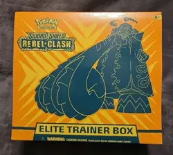 Pokemon Sword and Shield Rebel Clash Elite Trainer Box. Case Included. - Image 1