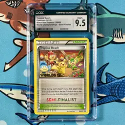 Pokemon 2012 Tropical Beach BW50 Promo Worlds SEMI FINALIST CGC 9.5 - POP 1 - Image 1