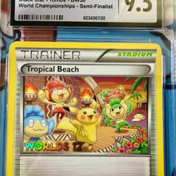 Pokemon 2012 Tropical Beach BW50 Promo Worlds SEMI FINALIST CGC 9.5 - POP 1 - Image 4