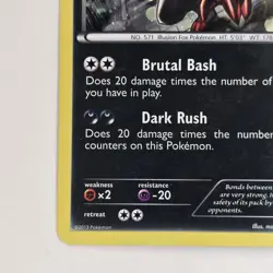 Zoroark 90/113 Holo Rare BW Legendary Treasures NM Pokemon - Image 4