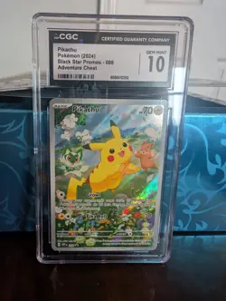 Pokemon 2024 Pikachu Black Star Promo #088 CGC 10 Gem Mint - Image 1