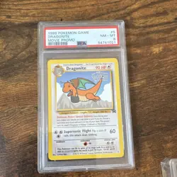 Pokemon 1999 Dragonite Movie Promo 05/53 Wotc Promo Regular PSA 8 - Image 1