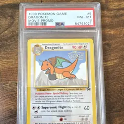 Pokemon 1999 Dragonite Movie Promo 05/53 Wotc Promo Regular PSA 8 - Image 3