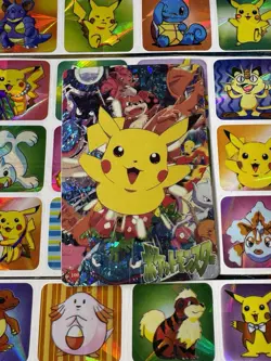 Pokemon Pikachu HOLO Vintage Pocket Monsters Prism Sticker 1998 Nintendo Japan - Image 3