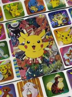 Pokemon Pikachu HOLO Vintage Pocket Monsters Prism Sticker 1998 Nintendo Japan - Image 5