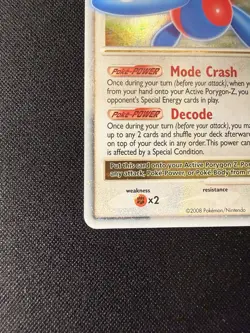 Pokemon TCG Porygon-Z LV.X 100/100 Majestic Dawn Ultra Rare Holo 130 HP 2008 - Image 4