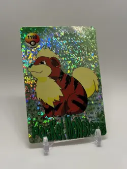 Pokemon Pocket Monsters 90’s Vending Prism Sticker #1180 Growlithe - Image 1