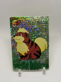 Pokemon Pocket Monsters 90’s Vending Prism Sticker #1180 Growlithe - Image 2