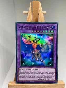 Gem-Knight Lady Rose Diamond - Super Rare 1st Edition POTE-EN044 - NM - YuGiOh - Image 1