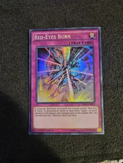 Yugioh Red-Eyes Burn DRL2-EN021 Super Rare 1st Edition - Image 1