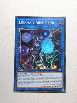 Linkmail Archfiend - RIRA-EN047 - Super Rare 1st Edition - Image 1