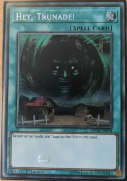 YuGiOh Hey, Trunade! Secret Rare 1st Edition MP18-EN210/EXFO-EN062 NM - Image 1