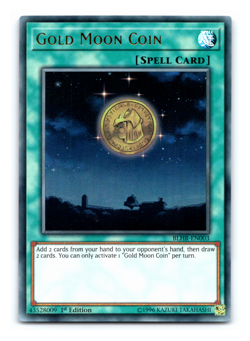 Gold Moon Coin - BLHR-EN003 - Ultra Rare - 1st Edition - Yugioh - Image 1