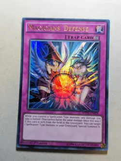 Magicians' Defense - MVP1-EN028 - Ultra Rare 1st Edition Yugioh - Image 1