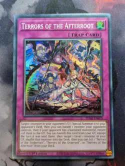 Terrors of the Afterroot PHNI-EN079 Super Rare Yugioh NM/VLP - Image 1