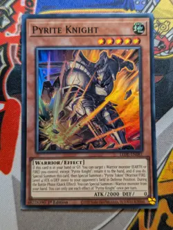 Pyrite Knight LEDE-EN081 Super Rare 1st Edition YuGiOh TCG Card - Image 1