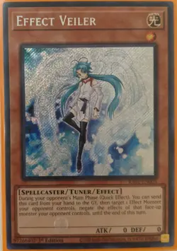 YuGiOh Effect Veiler Secret Rare 1st Edition RA01-EN003 - Image 1