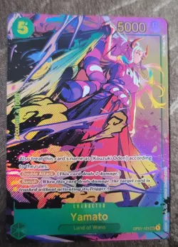 One Piece Yamato - OP01-121 - Romance Dawn Alt Art Parallel Secret Rare NM - Image 1