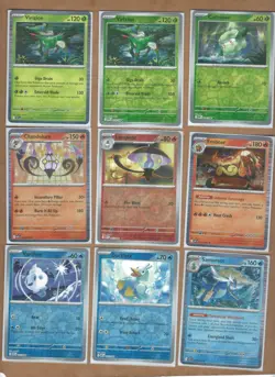 Pokemon TCG White Flare 30 diff. reverse halo and halo cards All NM - Image 1