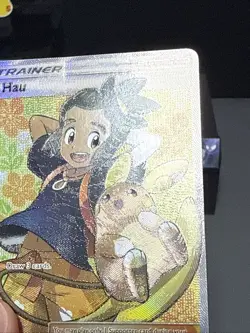 Pokemon Card Hau 144/145 Full Art Trainer Guardians Rising Played - Image 4