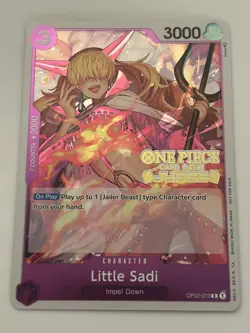 Little Sadi (Judge) OP02-073 One Piece Promotion Cards Foil - Image 1