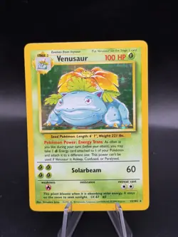 Pokemon Card TCG Venusaur Base Set 15/102 Holo 1999-2000 Wizards Base Set LP EL3 - Image 1