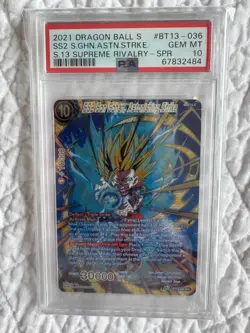 DBS Card - 2021 SS2 Son Gohan, Astonishing Strike BT13-036 SPR - PSA 10 - Image 1