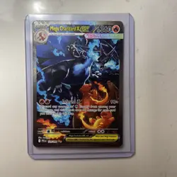 Mega Charizard x Ex 125/094 SIR Full Art Phantasmal Flames Pokemon Card Nm - Image 3