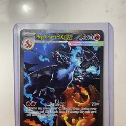 Mega Charizard x Ex 125/094 SIR Full Art Phantasmal Flames Pokemon Card Nm - Image 4