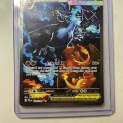 Mega Charizard x Ex 125/094 SIR Full Art Phantasmal Flames Pokemon Card Nm - Image 5