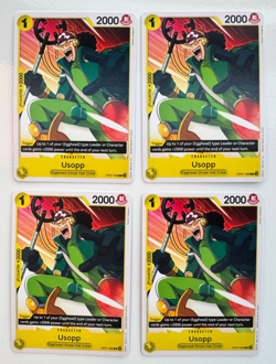 OP07-099 One Piece Card Game TCG Usopp (C) Yellow 500 Years 4X Playset English - Image 1